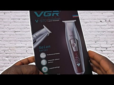 Vgr v-970 hair trimmer for men, silver, 4 length settings, r...