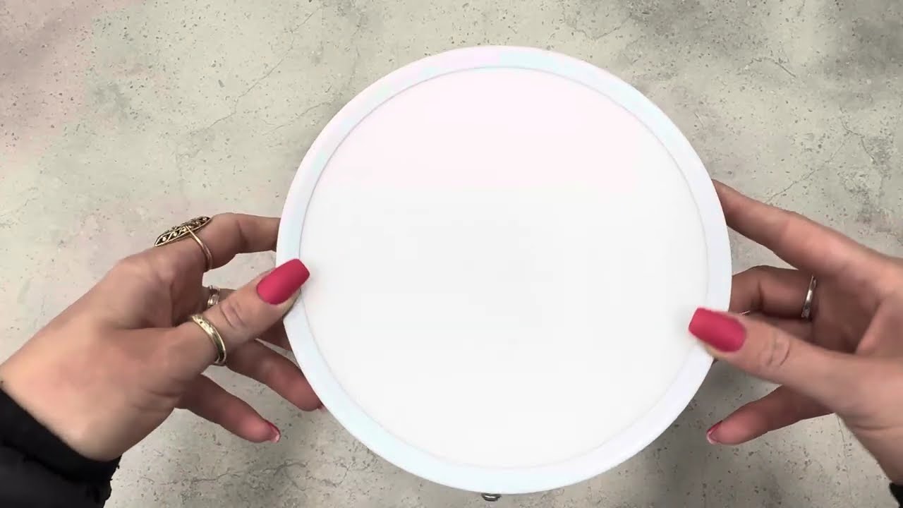 Накладной светодиодный светильник VIDEX 18W 5000K 220V круг белый (VL-DLRS-185)