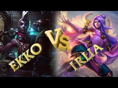 leagueofscorpio | Ekko Vs irelia Gameplay - jungle- September 23th,2016 -  season 6 - Patch 6.19