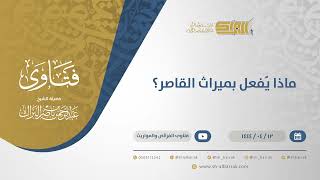 صورة ماذا يُفعل بميراث القاصر؟  - الشيخ عبدالرحمن البراك (10671)