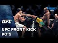 UFC front kick KO's