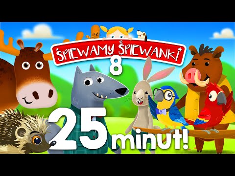 Śpiewamy Śpiewanki: Zestaw 8- Łoś, Wilk i przyjaciele, Jeżyk, Rajska wyspa, Papużki – Śpiewanki.tv