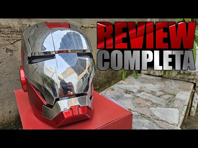 Vídeo relacionado con Iron Man Casco Eléctrico,1:1 Máscara De Casco con Apertura Y Cierre Automáticos Usable,MK5 Control Táctil De Varias Piezas Y Control De Voz En Inglés Coleccionables One Size A