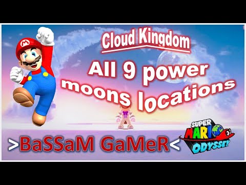 Super Mario Odyssey - All power moons in Cloud Kingdom