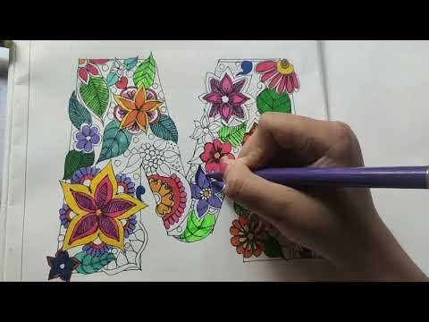 •||Floral Lettering + Floral Design Tutorial ||• By Melita Pereira