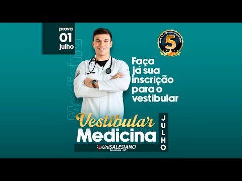 EU QUERO MEDICINA UNISALESIANO - VESTIBULAR DE JULHO - PROVA DIA 1