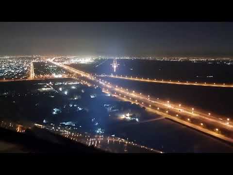Pilots eye view...landing on a clear night.