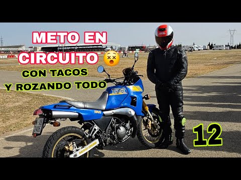 12 🚀Meto YAMAHA TDR 250 en CIRCUITO !!! TACOS Y ROZANDO 😵 MOTO 25 AÑOS PARADA