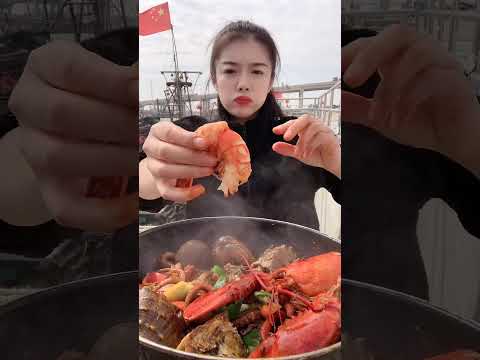 #Foodmyvillage #NisaLifestyle 🦐🦀🦑Cooking Shrimp Curry Spicy with Bell peppers for Food#270