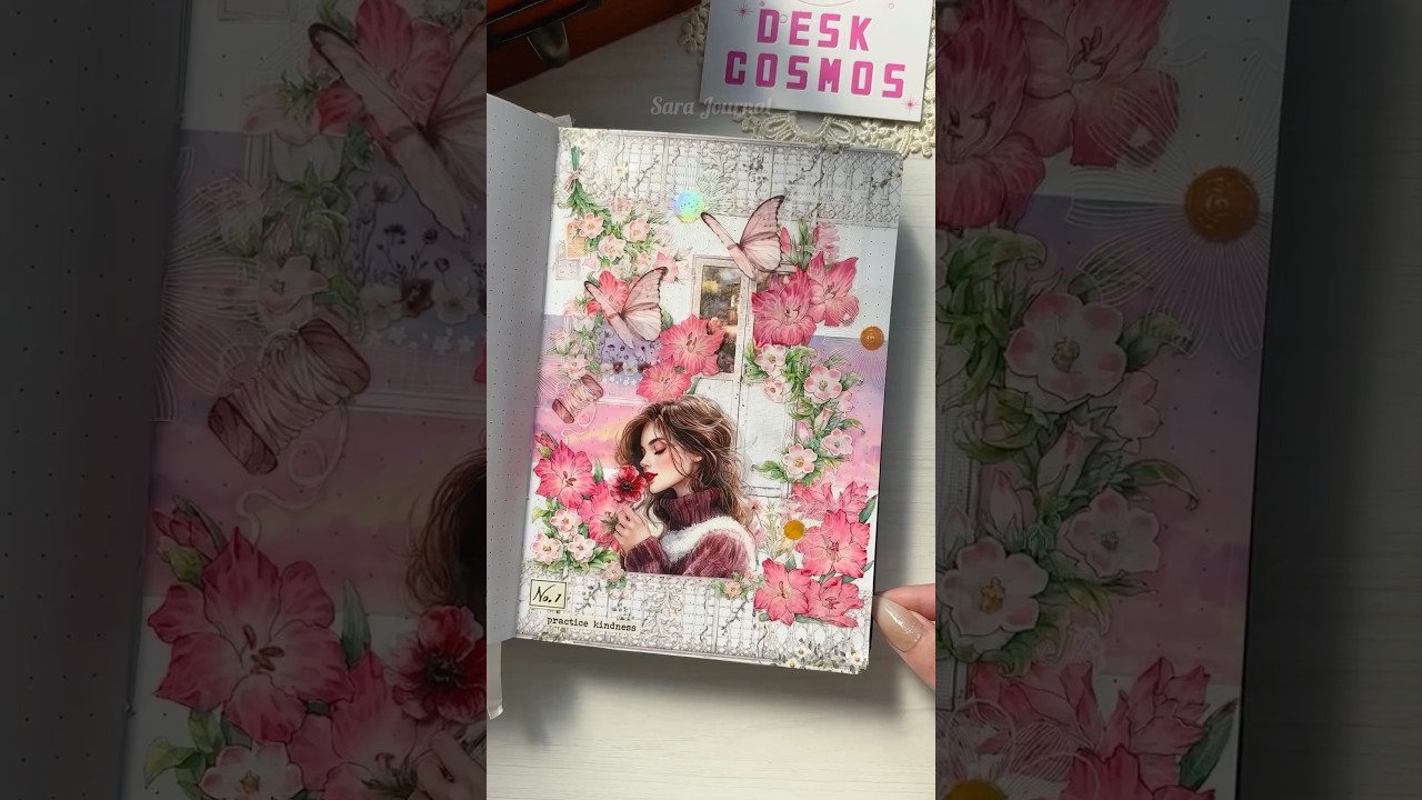 Spring Palace at Sunset Journaling ASMR Scrapbooking ideas #journaling #journalwithme #scrapbooking