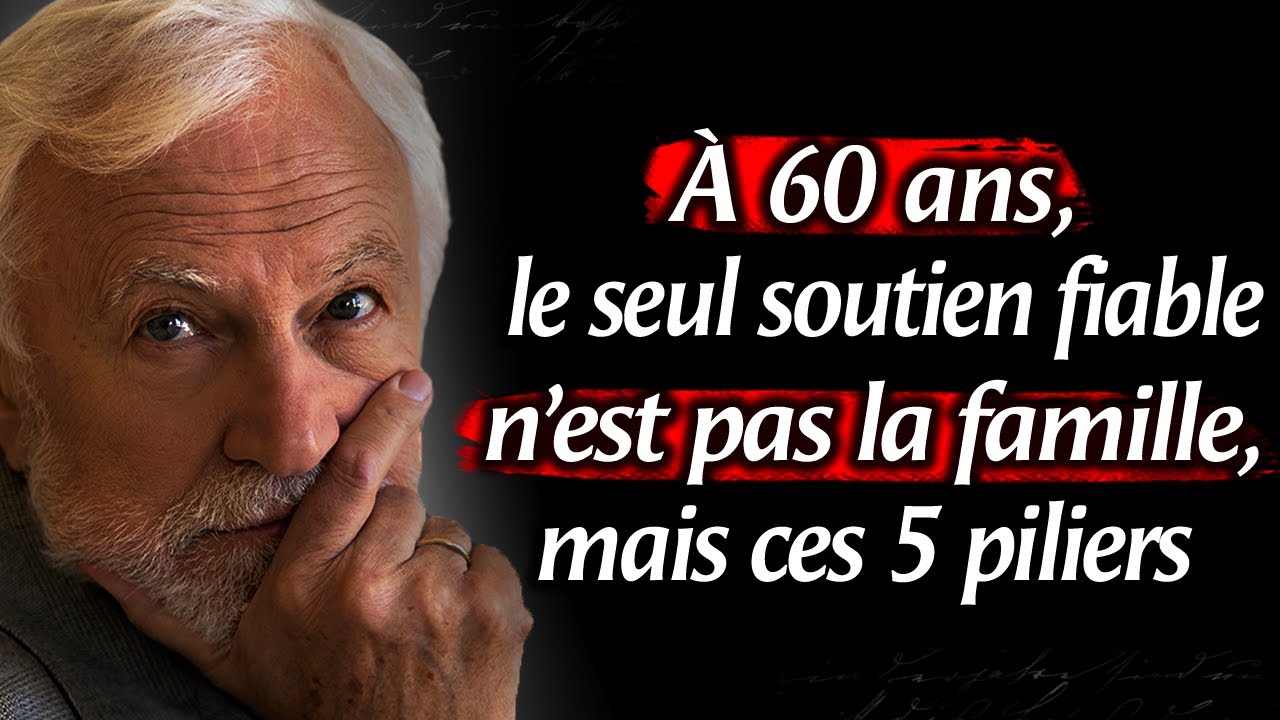 Après 60 ans, le vrai soutien ne vient pas de la famille, mais de ces 5 piliers | Discours