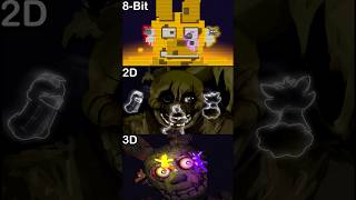 Springtrap Locked In The Saferoom Be Like: - 8-Bit VS 2D VS 3D