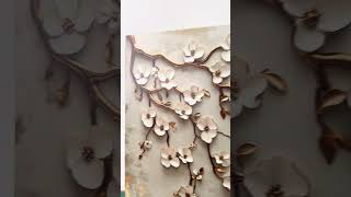 Wooden Wall Art - Golden Branch