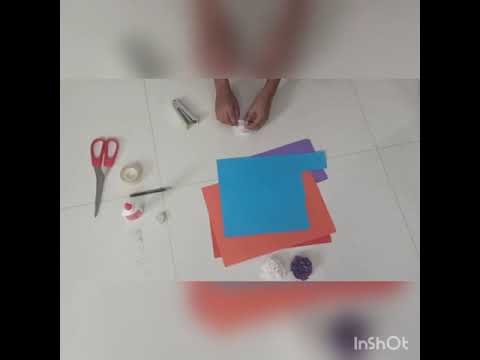 Make flowers from tissue papers