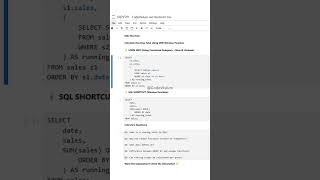 SQL Shortcut: Calculate Running Total Using ONE Window Function