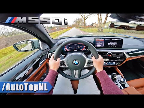 2021 BMW 5 Series M550i xDrive LCI 530HP POV Test Drive by AutoTopNL