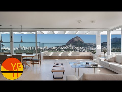 Two-Level Rio Penthouse Framed by City Views and Botanic Luxury