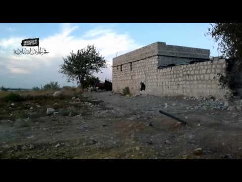 استهداف نقاط قوات النظام في جبهات ريف حلب الجنوبي بواسطة صاروخ محلي الصنع من قبل لواء فجر الخلافة الإسلامية