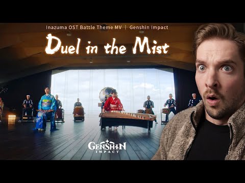 Music Producer Reacts to 'Duel in the Mist' the Inazuma Theme from Genshin Impact!