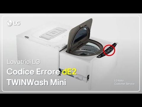 LG washing machine | Codide Error DE2 Smart TWINWash ™ Mini washing machine