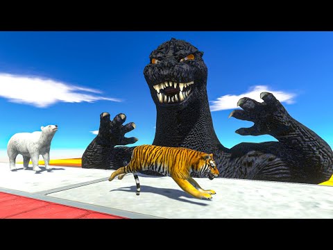 Run Away From Godzilla - Animal Revolt Battle Simulator