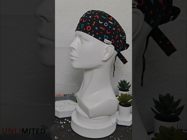 قبعة رأس جراحية بنقشة هندسية – Scrub Cap Geometric...