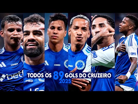 TODOS os 89 GOLS do CRUZEIRO no ANO de 2025!