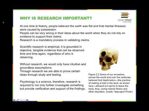 OpenStax Psychology Chapter 2: Psychological Research
