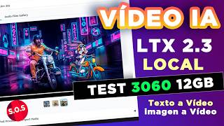 LTX 2.3 VIDEO IA  LOCAL en una nvidia 3060 de 12GB  2026 WanGP | Img a video | Test Velocidad LOCAL