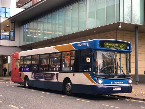 Fast Road MONSTER + KICKDOWN! Stagecoach North East MAN 18.220 LF ALX300 22024 NK03XJT on Route X63