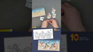 The Three Wise Men Traveling Under the Star of Bethlehem Craft