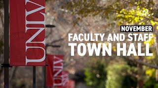 UNLV Virtual Faculty and Staff Town Hall (November 2020)