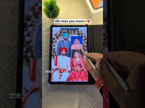 Best surprise gift for family 🥺❤️ | Digital Merge | Family Photo Merge #shorts #merge #digitalart