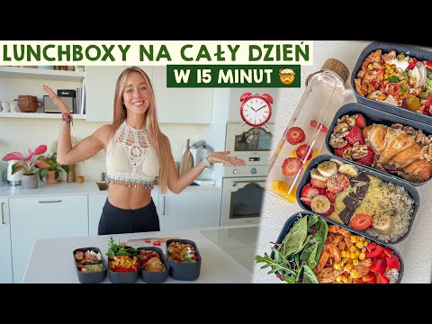 ZROBIŁAM 4 RÓŻNE LUNCHBOXY W 15 MINUT 🤯 PRZEPISY 🥗
