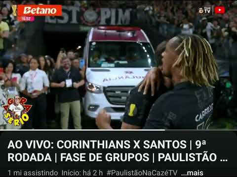 PREFEITO WILHIANS SOARES CORINTHIANO NATO ASSISTIU O JOGO DENTRO DO CAMPO ENTRE CORINTHIANS X SANTOS