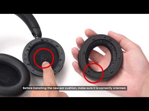 How do I replace the ear cushions on the Anker Space 2 Pro?