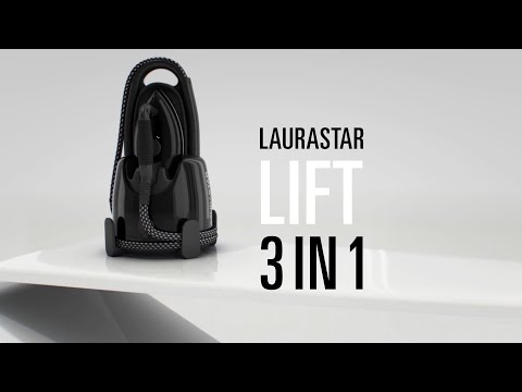 Laurastar Lift 3 in 1 – Die einzige Dampfbügelstation, die bügelt, glättet und desinfiziert.