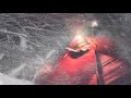 Blizzard Winter Camping in a Snow Storm - Extreme Solo Tent Camp Surviving Heavy Snowfall Freezing