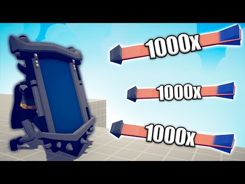 BATMAN MIRROR SHIELD vs 1000x OVERPOWERED UNITS - TABS | Totally Accurate Battle Simulator 2023