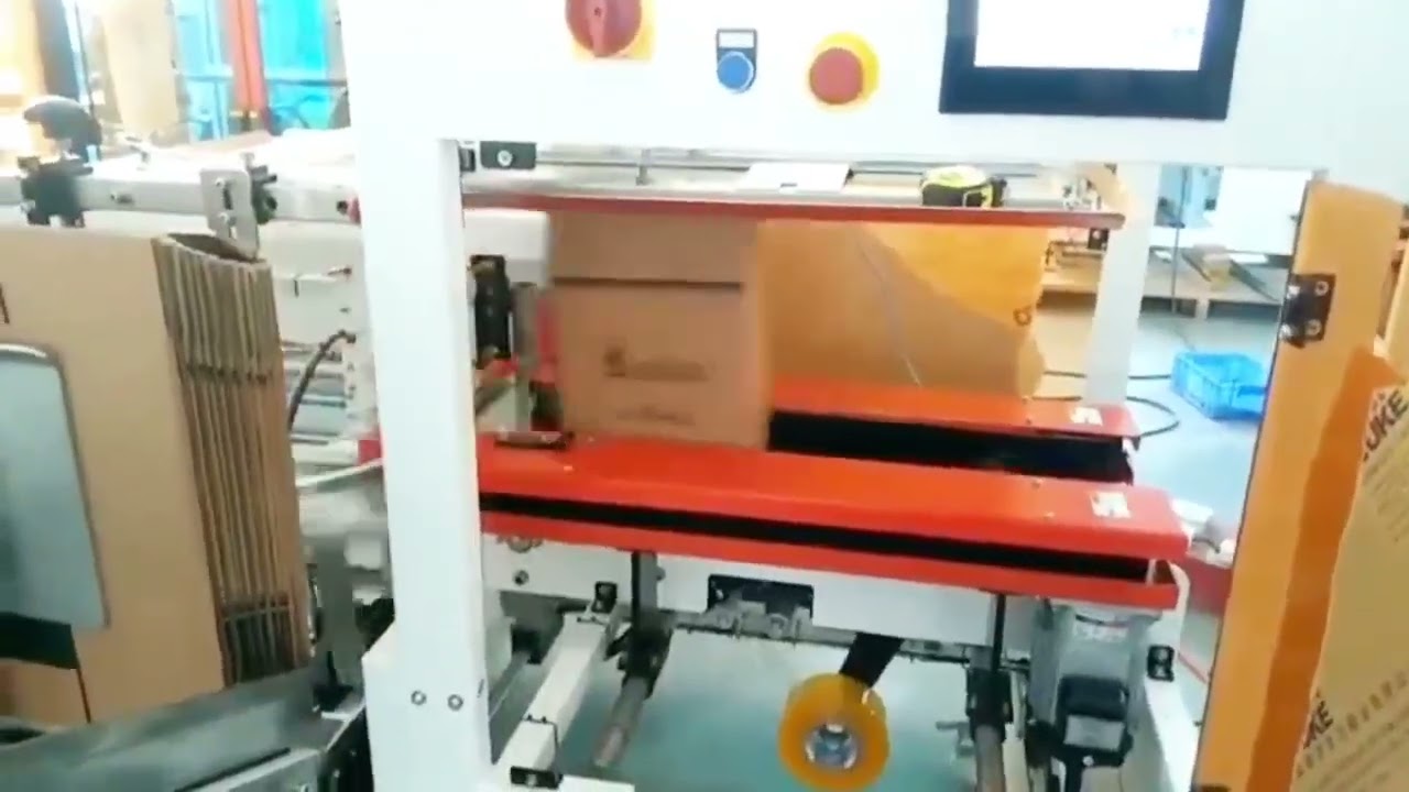 High-speed case erector hot-melt bottom sealing UAE retail distribution