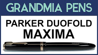 BLACK PARKER DUOFOLD MAXIMA FOUNTAIN PEN