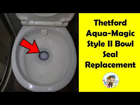 HOW TO REPLACE RV TOILET SEAL Thetford Aqua Magic Style II
