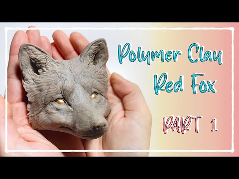 Making a polymer clay red fox 🦊 (PART 1)