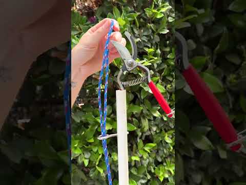 🤯 Genius DIY hedge trimmer! #hedge #yardwork #garden