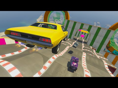 85,000% IMPOSSIBLE MEGA RAMP! WHAT IS THIS?! - GTA V ONLINE