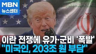"203조 떠안은 미국인"…이란 전쟁에 유가·군비·식비 '폭탄' [MBN 뉴스센터]