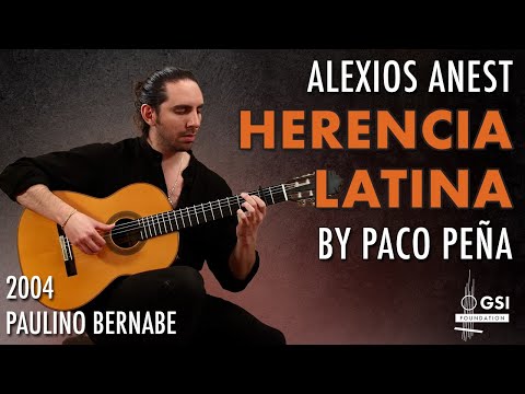 Paco Peña's "Herencia Latina (Rumba)" performed by Alexios Anest on a 2004 Paulino Bernabe guitar