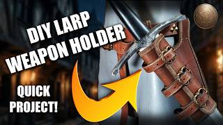How to Make an ADJUSTABLE LEATHER WEAPON HOLDER | Easy DIY Beginner Leathercraft