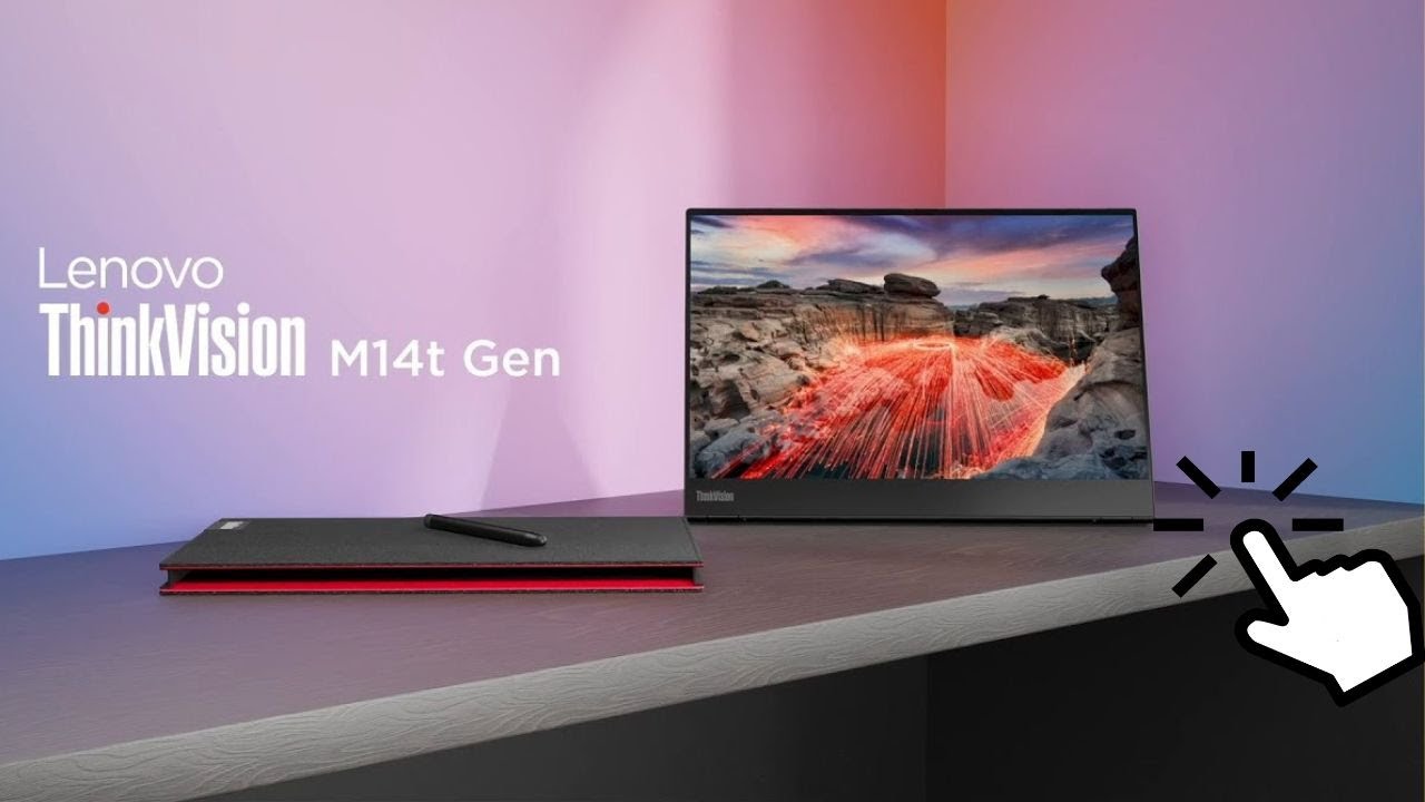 Lenovo thinkvision m14t gen 2 | 14" 2. 2k ips touch | 10-točkovni dotik | 2× usb-c 65w | prenosni monitor 4 Lenovo thinkvision m14t gen 2 touch monitor s pisalom