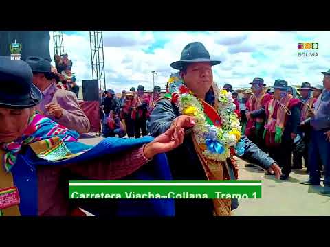 La Gobernación de La Paz concluye la carretera Viacha-Collana (Tramo 1)